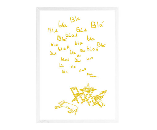 Quadro Bote-Cão Amarelo, Amarelo | WestwingNow