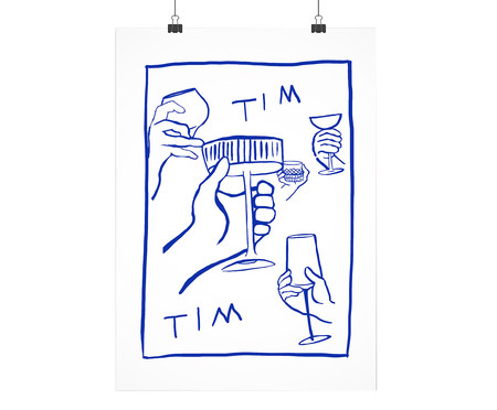 Poster Tim Tim Azul