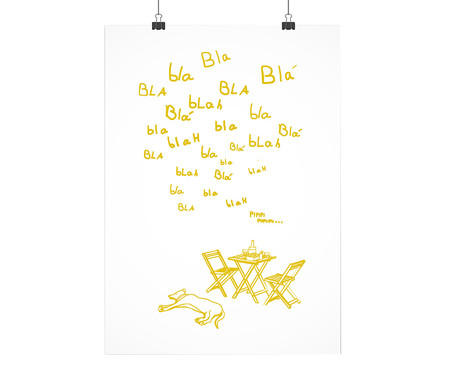 Poster Bote-Cão Amarelo | Westwing