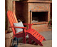 Cadeira Adirondack Michigan com Peseira - Vermelho, Vermelho | WestwingNow