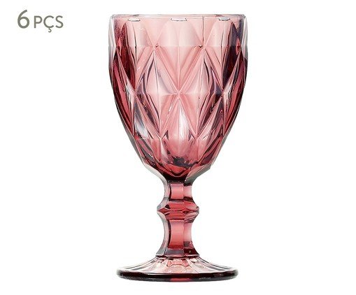 Jogo de Taças para Água em Vidro Iara - Lilás, Lilás | WestwingNow