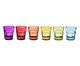 Jogo de Copos para Drinks em Vidro Edis - Colorido, Transparente | WestwingNow