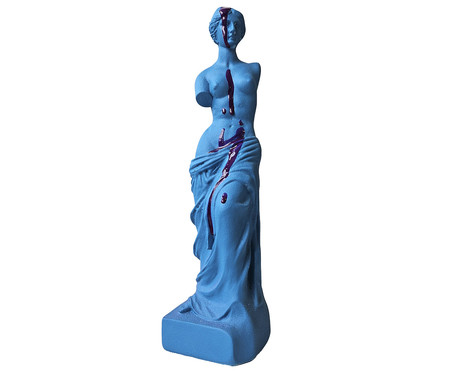 Escultura Deusa Grega Vênus Azul