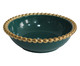 Bowl em Porcelana Borda Bolinhas Belini Dourada - 18X6cm, Verde | WestwingNow