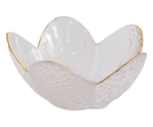 Porta-Vela Brisa Clear Dourado, Branco | WestwingNow