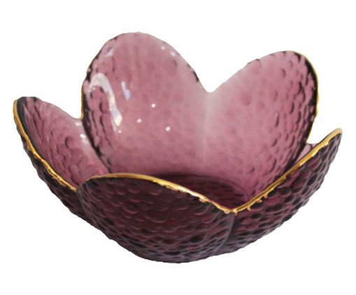 Porta-Vela Brisa Flor Marsala Dourado, Rosa | WestwingNow