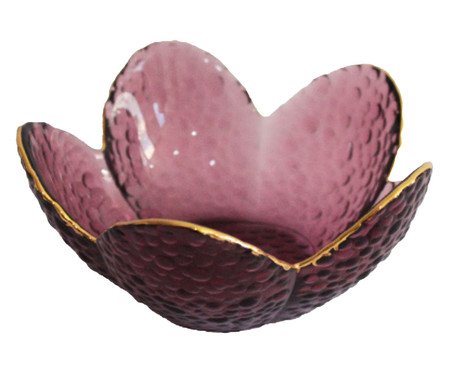 Porta-Vela Brisa Flor Marsala Dourado | Westwing