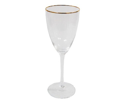 Taça de Vinho Canelada Clear Glam, Transparente | WestwingNow
