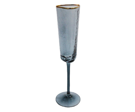 Taça de Champagne Cinza Glam - 170ml