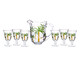 Jogo de Taças e Jarra em Cristal Etta - Estampado, Colorido | WestwingNow