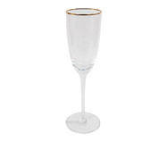 Taça de Champagne Canelada Clear Glam - 220ml | WestwingNow