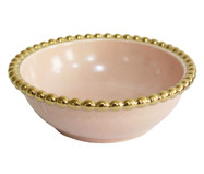 Bowl em Porcelana Borda Bolinhas Belini Dourada - 14,5X5 cm | WestwingNow