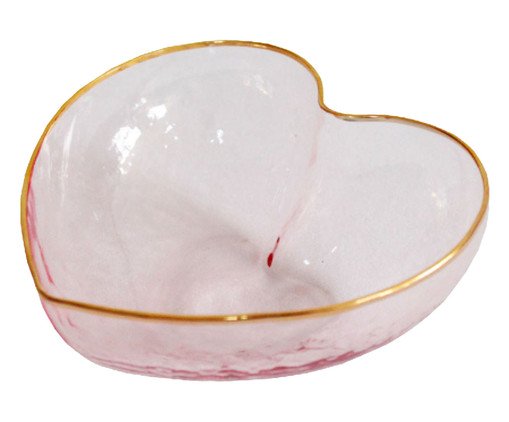 Enfeite Brisa Heart Rosa e Dourado, Rosa | WestwingNow