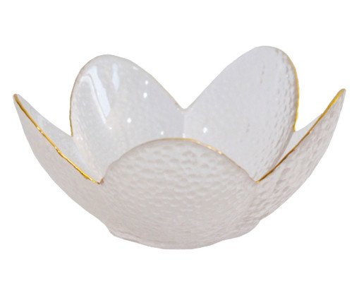 Centro de Mesa Brisa Clear Dourado, Branco | WestwingNow
