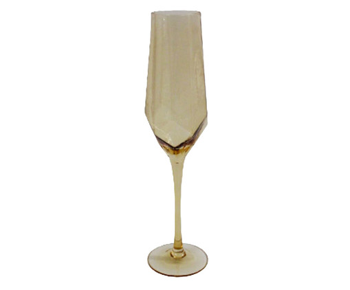Taça de Champagne Geometric Blush Glam - 270ml, Dourado | WestwingNow