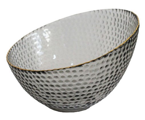 Centro de Mesa Brisa Bolas Cinza Dourado, Branco | WestwingNow