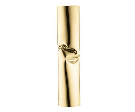 Vaso Amasso Inox Revestido em Inox banhado á Ouro - 34X7,5cm | Westwing