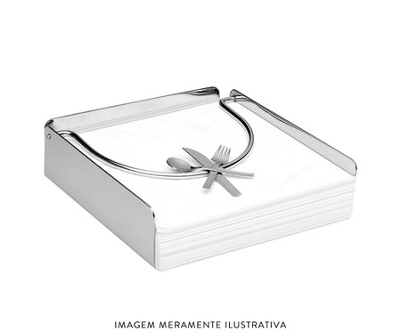 Porta-Guardanapo em Inox Manuela Horizontal | WestwingNow