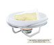 Rechaud Brie Linea em Inox banhado á Prata - 6X17cm, Branco | WestwingNow