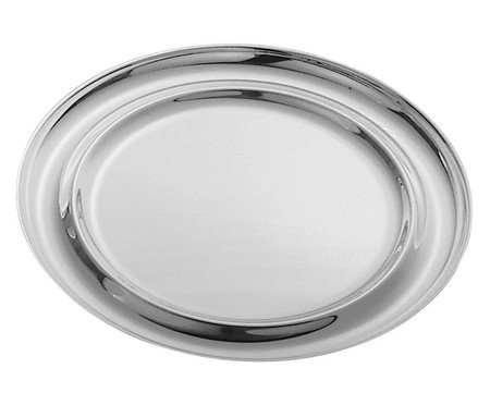 Prato Valenza Inox Redondo Grande - 3,5X39cm | Westwing