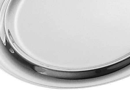 Prato Valenza Inox Redondo Grande - 3,5X39cm | Westwing