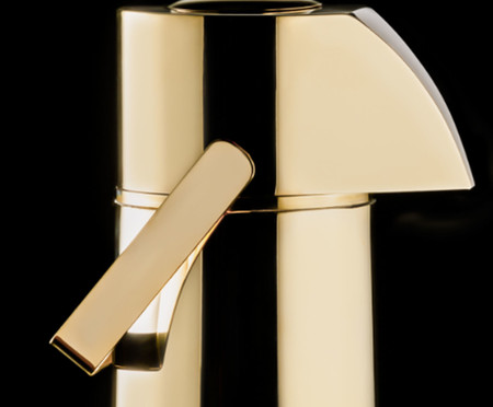 Garrafa Térmica Pump em Inox Revestido em Ouro Frozen | WestwingNow