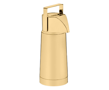 Garrafa Térmica Pump em Inox Revestido em Ouro Frozen | WestwingNow