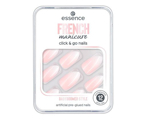 Unhas Postiças French Manicure Click & Go Nails II, Transparente | WestwingNow