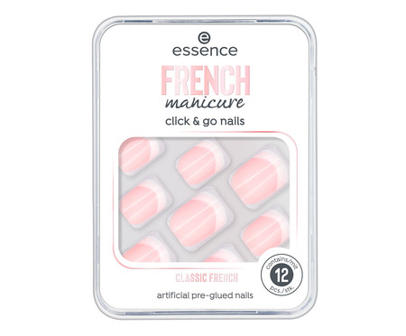Unhas Postiças French Manicure Click & Go Nails I