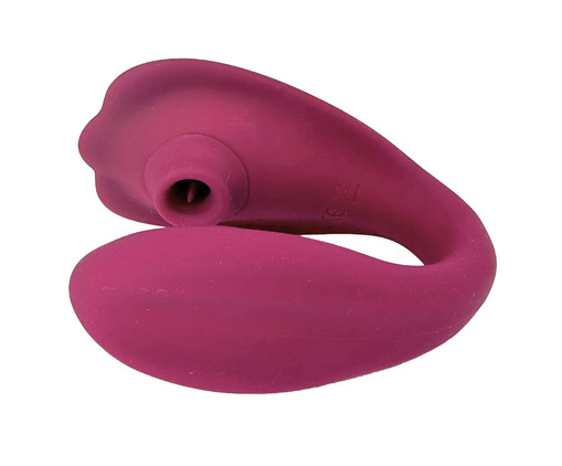 Vibrador Casal Bocal com Língua Lust - Magenta