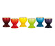 Jogo de Suportes para Ovo em Cerâmica Gift - Colorido, multicolorido | WestwingNow