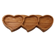 Petisqueira Coração em Bambu - 10X1,7X25,5cm | WestwingNow