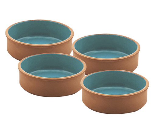 Jogo de Bowls Aldeia - 8X3,5cm, Azul | WestwingNow