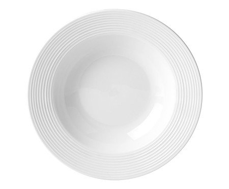 Prato para Sobremesa Brizzard em Porcelana Branca - 20,2X1cm | Westwing