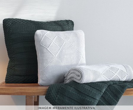 Almofada Tricot Tess Verde | Westwing