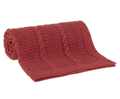 Manta em Tricot Frankie Terracota, Terracotta | WestwingNow