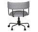 Cadeira em Linho Liz Cinza base Grafite, grey | WestwingNow