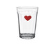 Copo para Água em Vidro Isa - Transparente e Vermelho, Transparente | WestwingNow