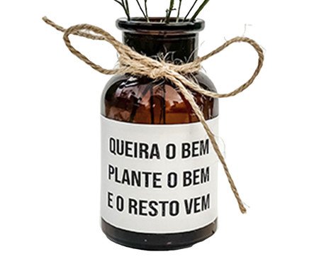 Mini Vaso Frases Ambar | Westwing