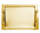 Bandeja Nusa Dua Média em Inox banhado á Ouro - 29,5X5,2X39,5cm, Dourado | WestwingNow