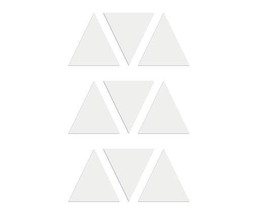 Jogo de de Adesivos de Parede Triângulo Branco - Hometeka, Branco | WestwingNow