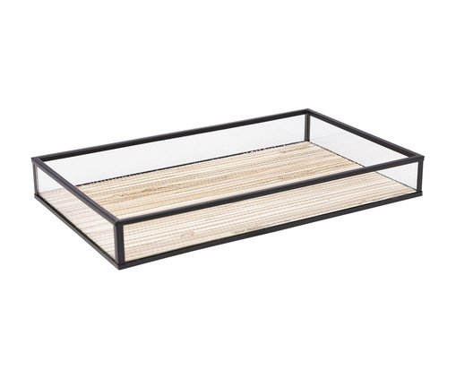 Bandeja Preto Eir, Transparente | WestwingNow