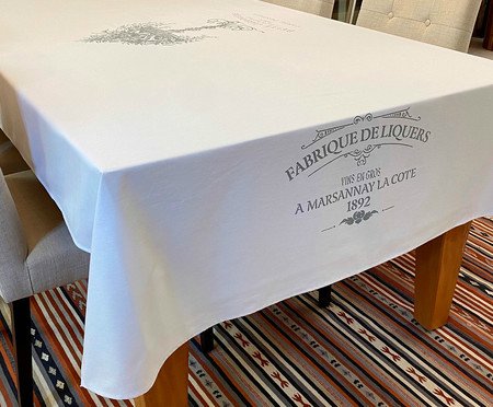 Toalha de Mesa em Linho Branco Jardinière - Branco | Westwing