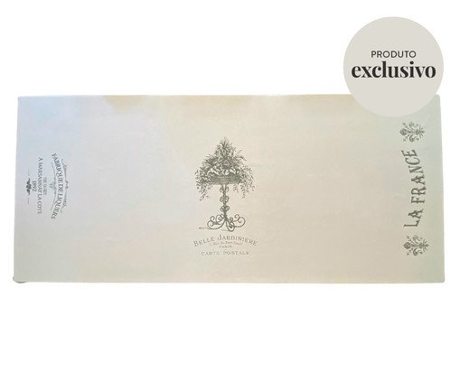 Toalha de Mesa em Linho Branco Jardinière - Branco, Branco | WestwingNow