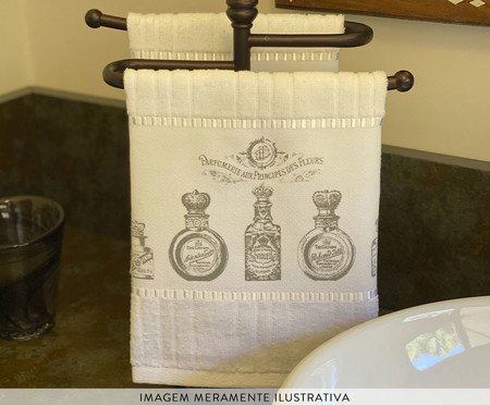 Toalha de Lavabo Antique - Branco | Westwing