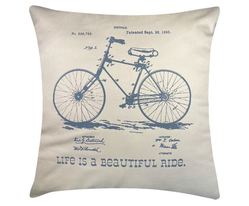 Capa de Almofada Bike - Bege, Bege | WestwingNow