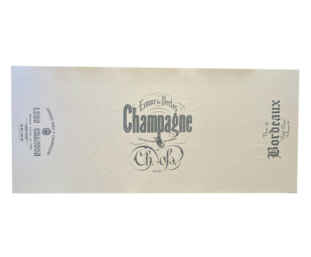 Toalha de Mesa em Linho Champagne - Bege