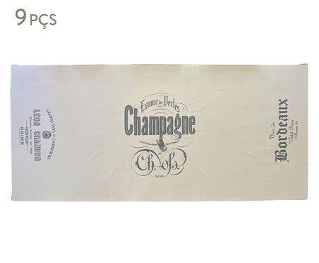 Jogo de Toalha e Guardanapos Champagne Bege - 08 Lugares | Westwing