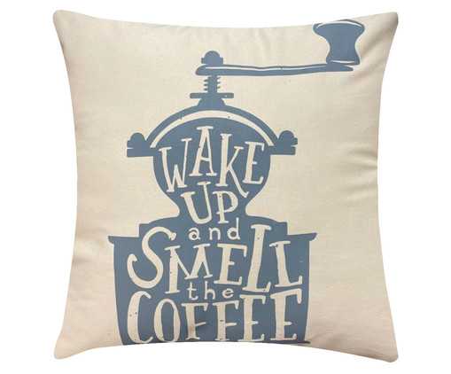 Capa de Almofada Wakeup Coffee - Bege, Bege | WestwingNow