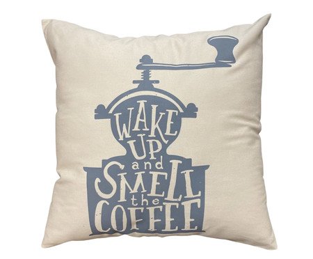 Capa de Almofada Wakeup Coffee - Bege | Westwing